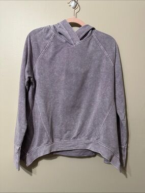 Danskin Women's Washed Lavender Pullover Hoodie - Casual Crew-Scoop Sweatshirt